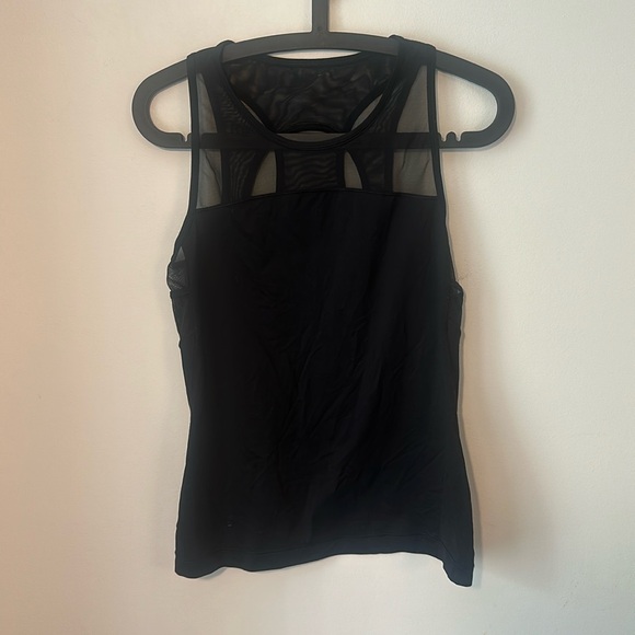 Black Lululemon Tank Top with Mesh Details - Picture 2 of 5